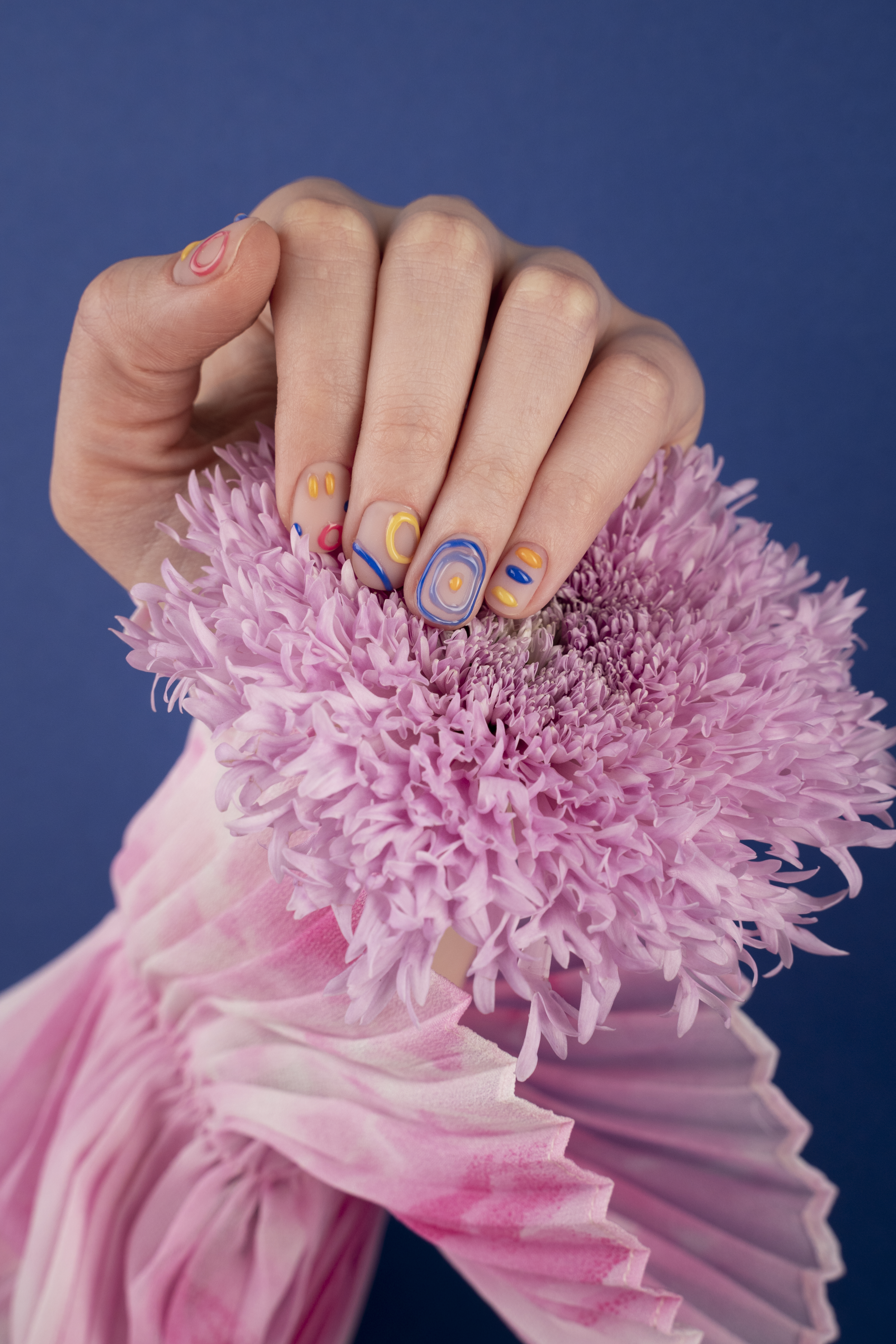 Manicura floral